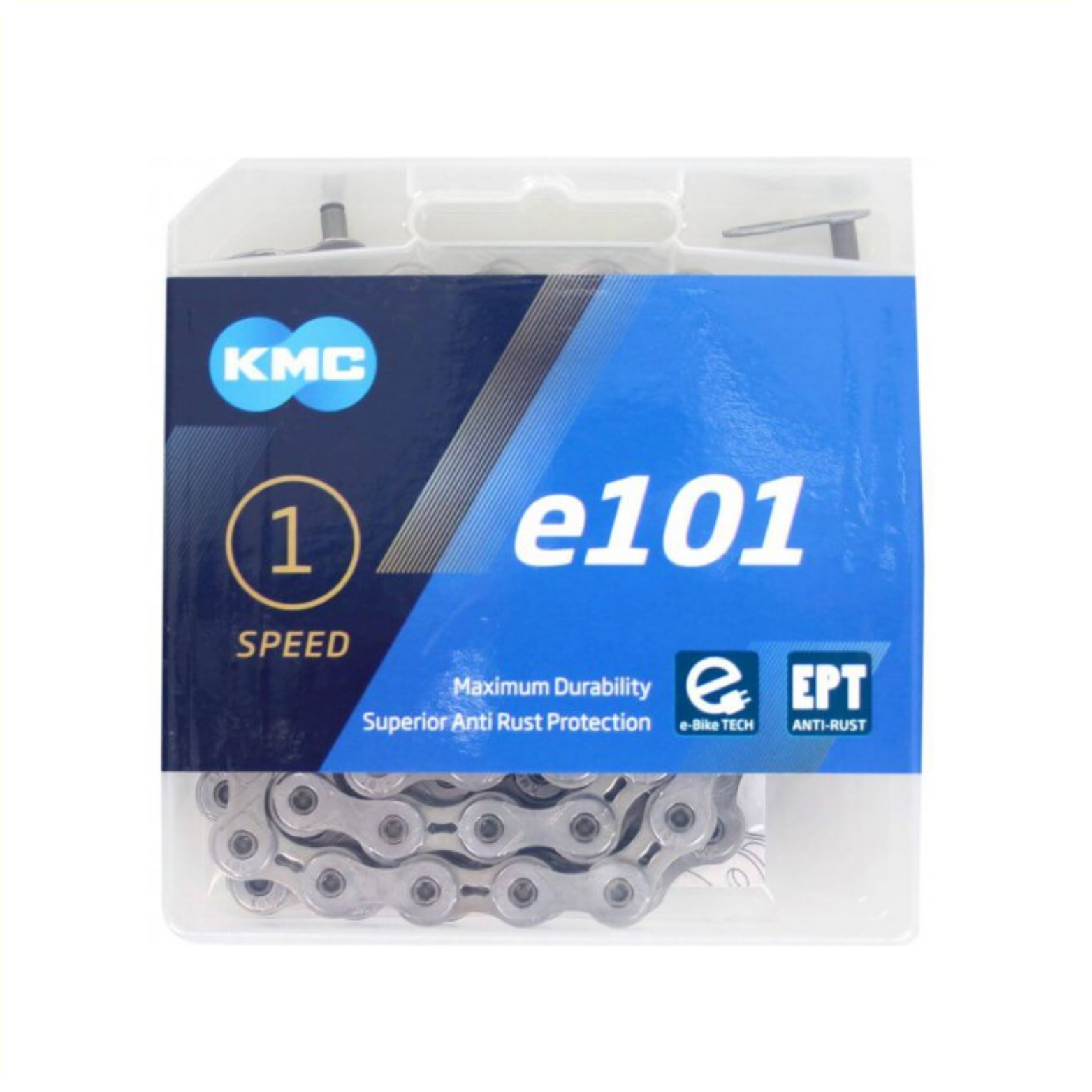 KMC chain E101 EPT 1/2x1/8, anti-rust, single speed.