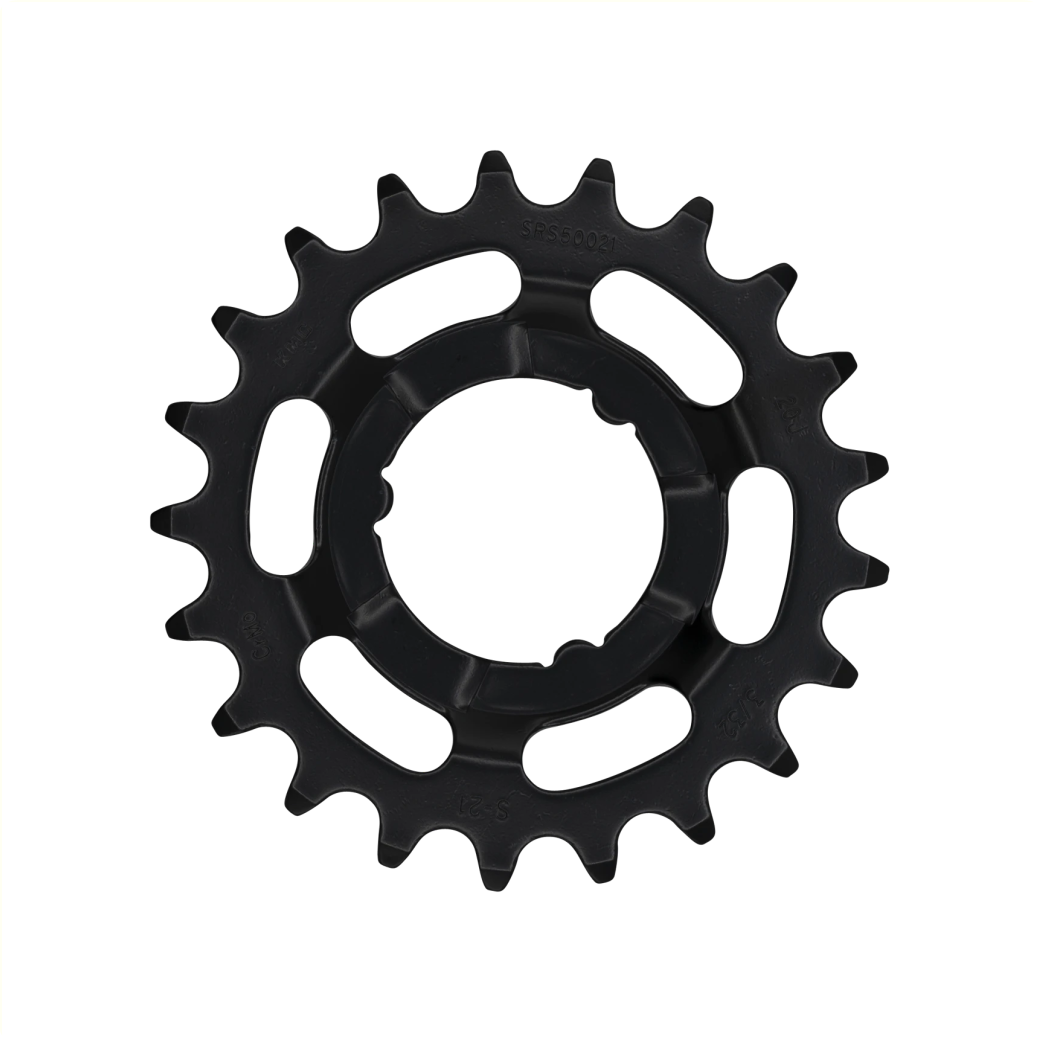 KMC tandwiel 21T Shimano, voor shimano versnellingsnaven. 1/2x3/32. gehard chromly staal, zwart