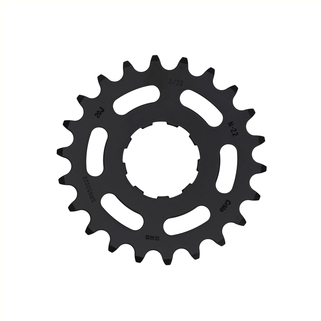 KMC sprocket R Enviolo narrow 22T rear sprocket. Chromoly Black 1/2x3/32.