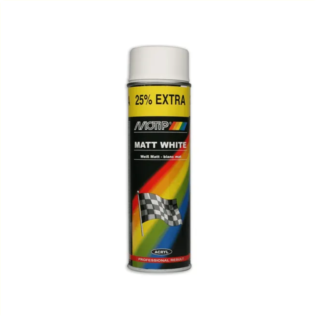 Motip Spray Paint Matt White 500ml