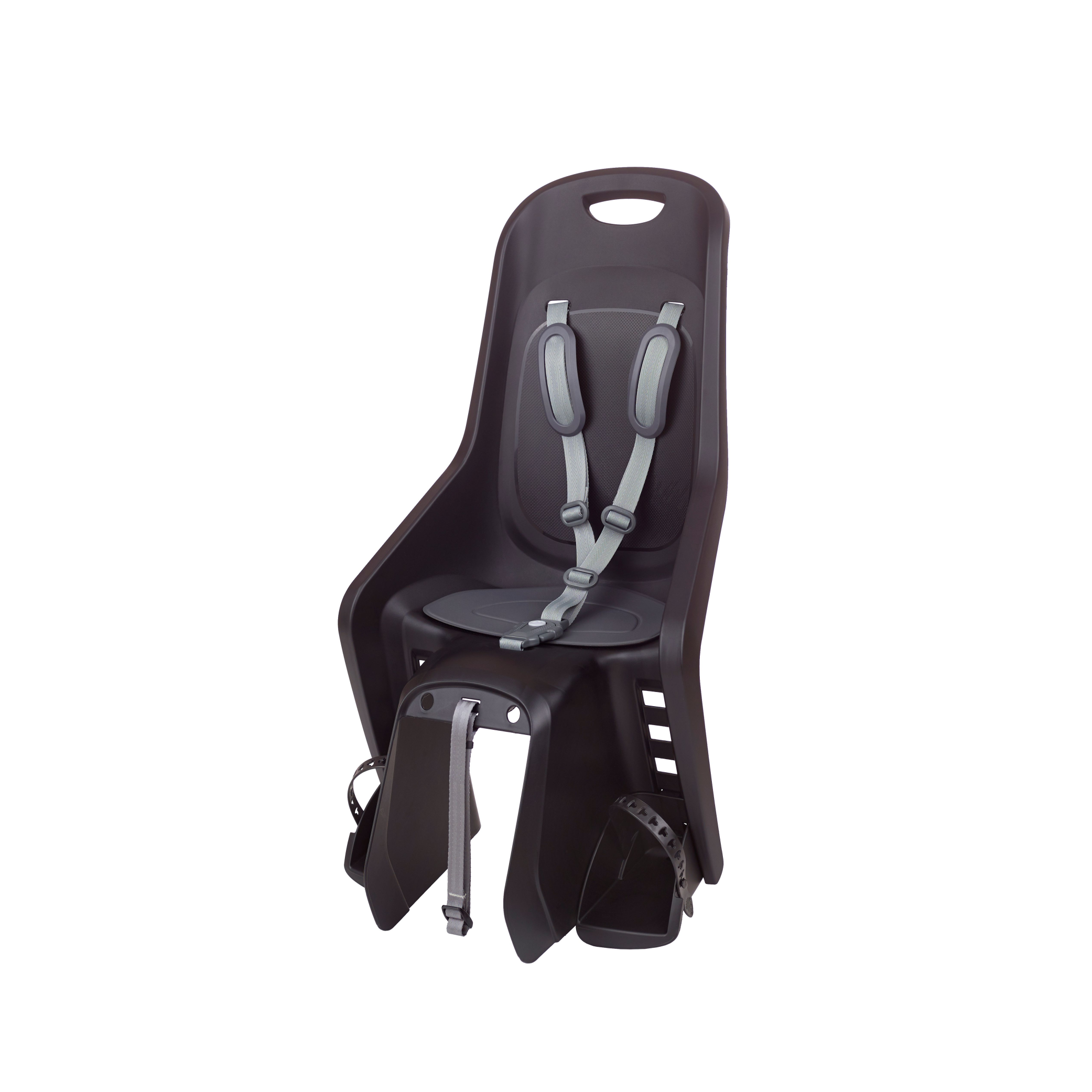 Polisport Bubbly Maxi Mik HD compatible rear seat, carrier mounting. Color: black/dark gray.