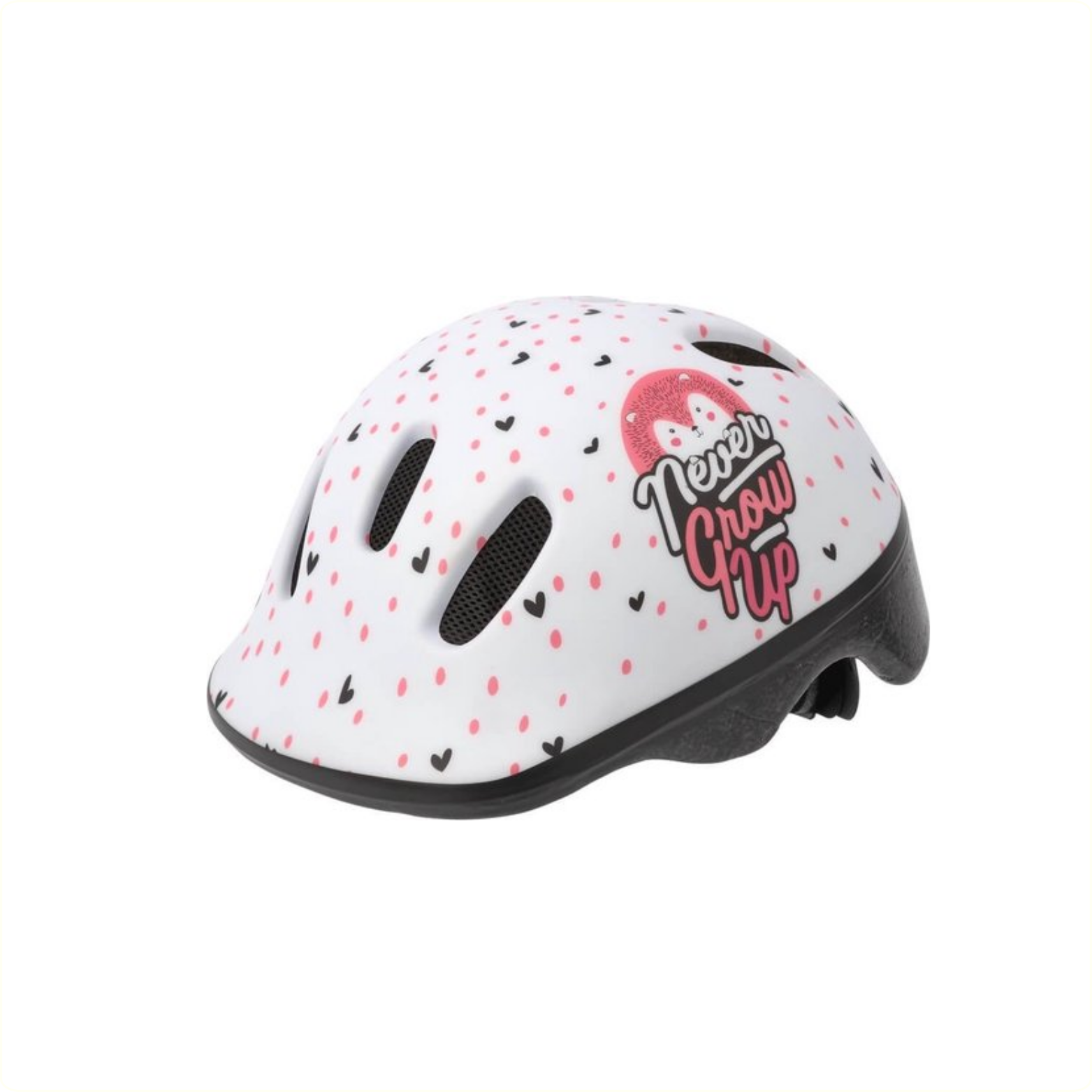 Polisport children's helmet Hoggy. size: XXS (44/48 cm), color: white/pink matt