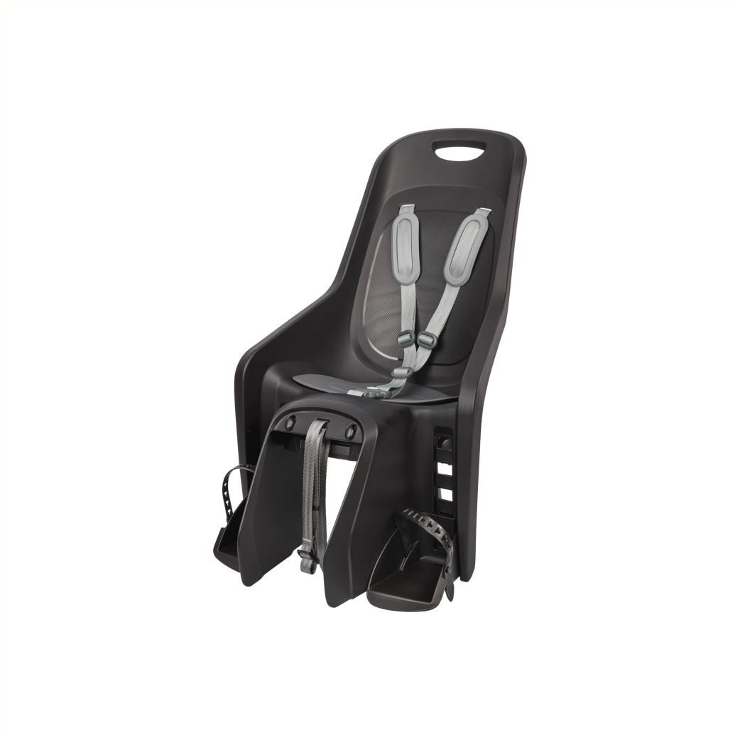 Polisport Bubbly Maxi plus rear seat, carrier mounting. Color: black/dark gray.