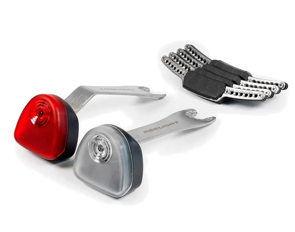 Reelight SL250C Steady Light. Front and rear bicycle lights.