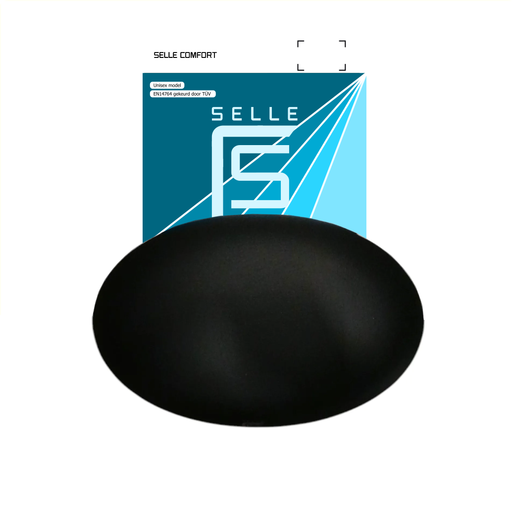 Selle Selle Comfort Jupe de selle noire, sans sangle de selle