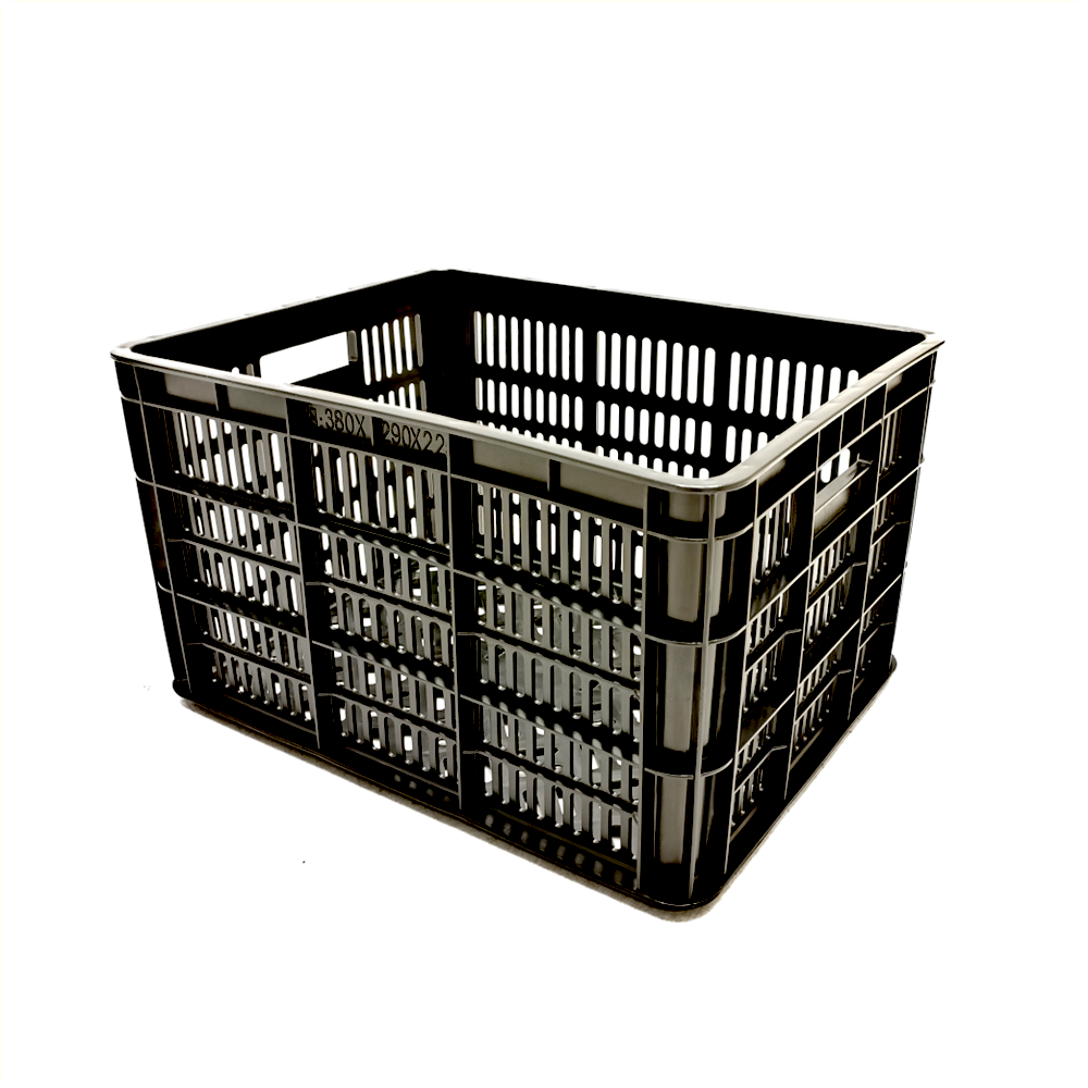 Crate PVC black 30L 32x41x23.5cm