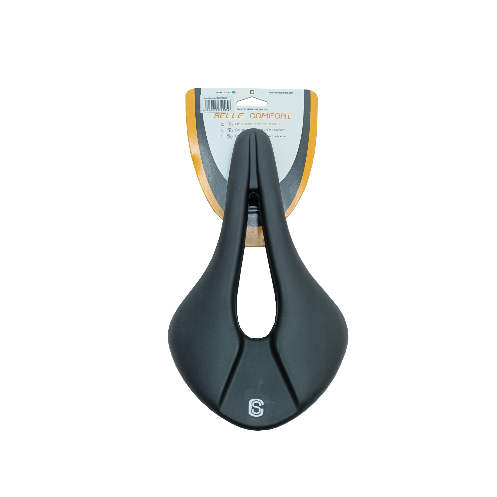 Selle Comfort saddle race/mtb. length 26.5cm width 14.5cm Without strap