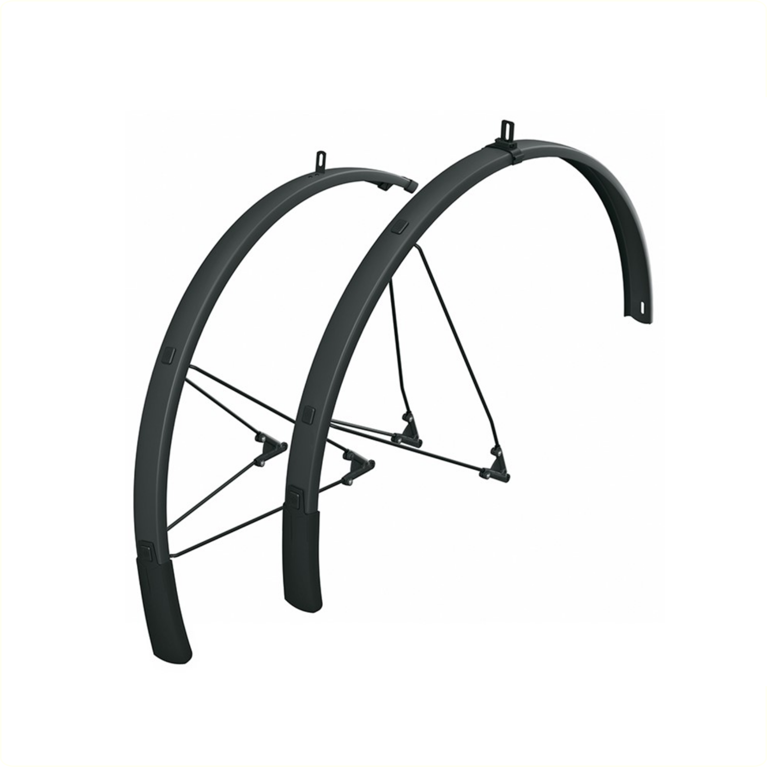 SKS bleumels style 46mm mudguard set, black