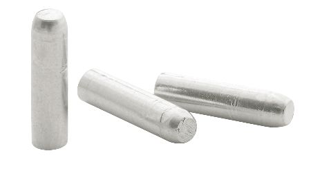 Anti-fray aluminum cable cap. Per 100