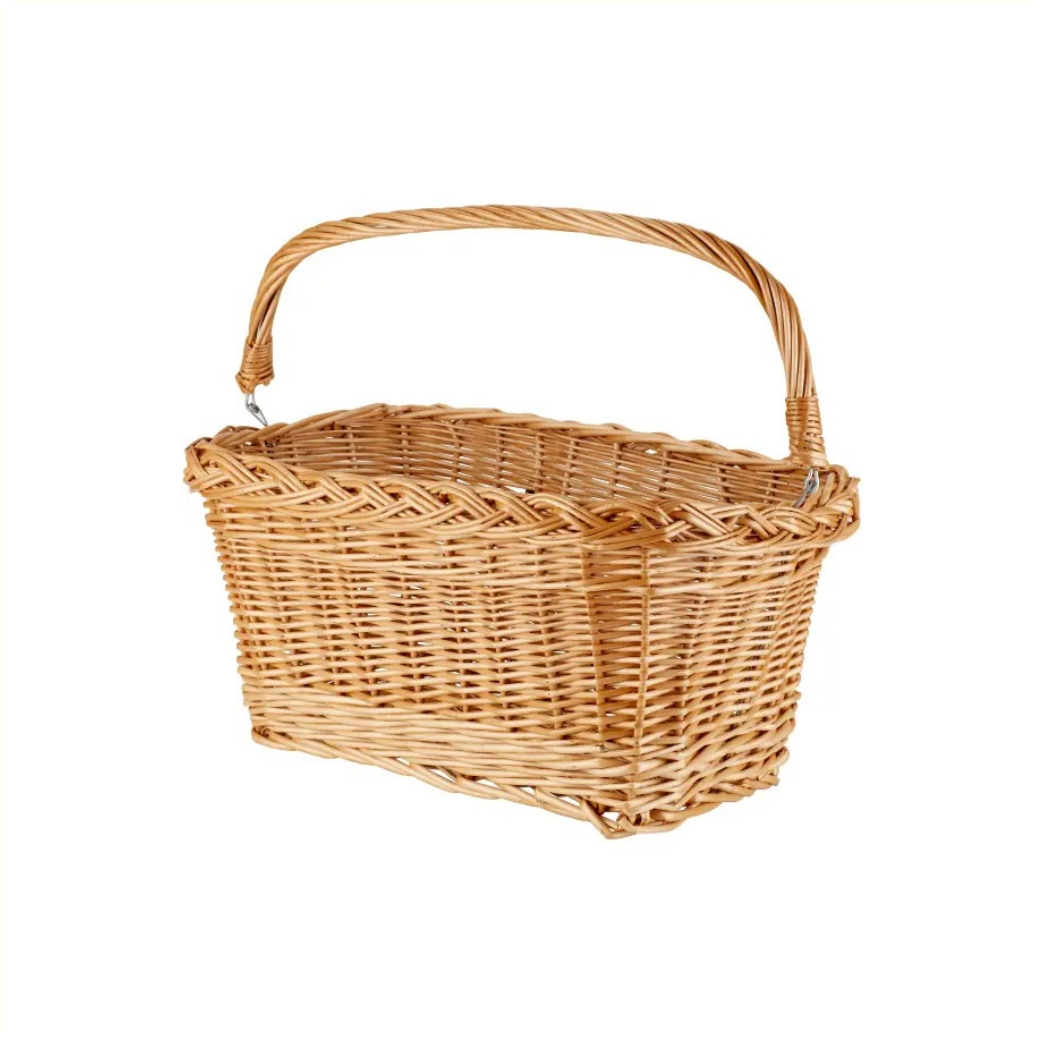 Basil Davos Rectangular Bicycle Basket Natural