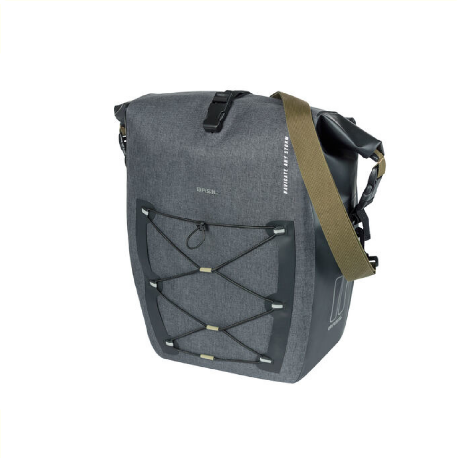 Basil Navigator Waterproof L single bicycle bag 25-31L Black