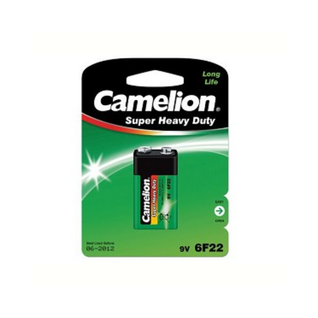Camelion 9 volt 6F battery per Unit