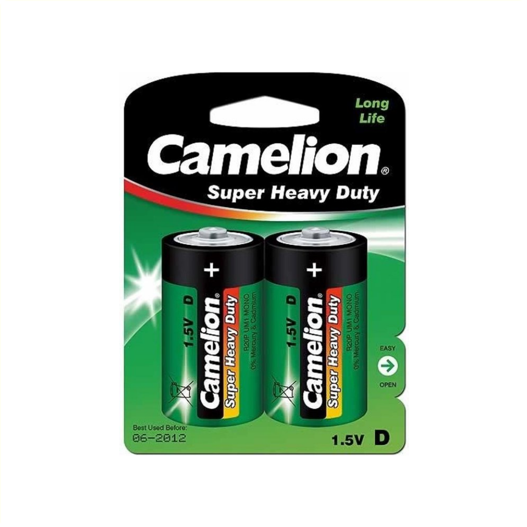 Camelion batteries 1.5v D R20P Mono UM1 2pcs