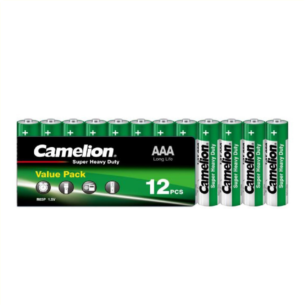 Camelion AAA zinc-carbon batteries per 12 pieces
