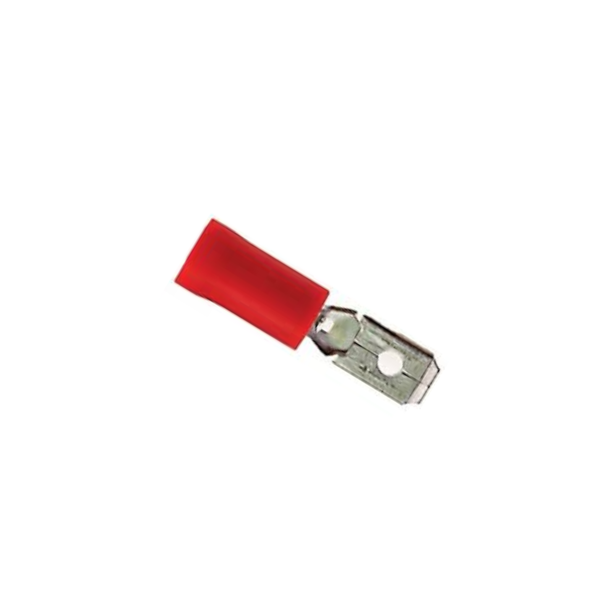 Flat cable lug, male, 2.8mm. Per 25