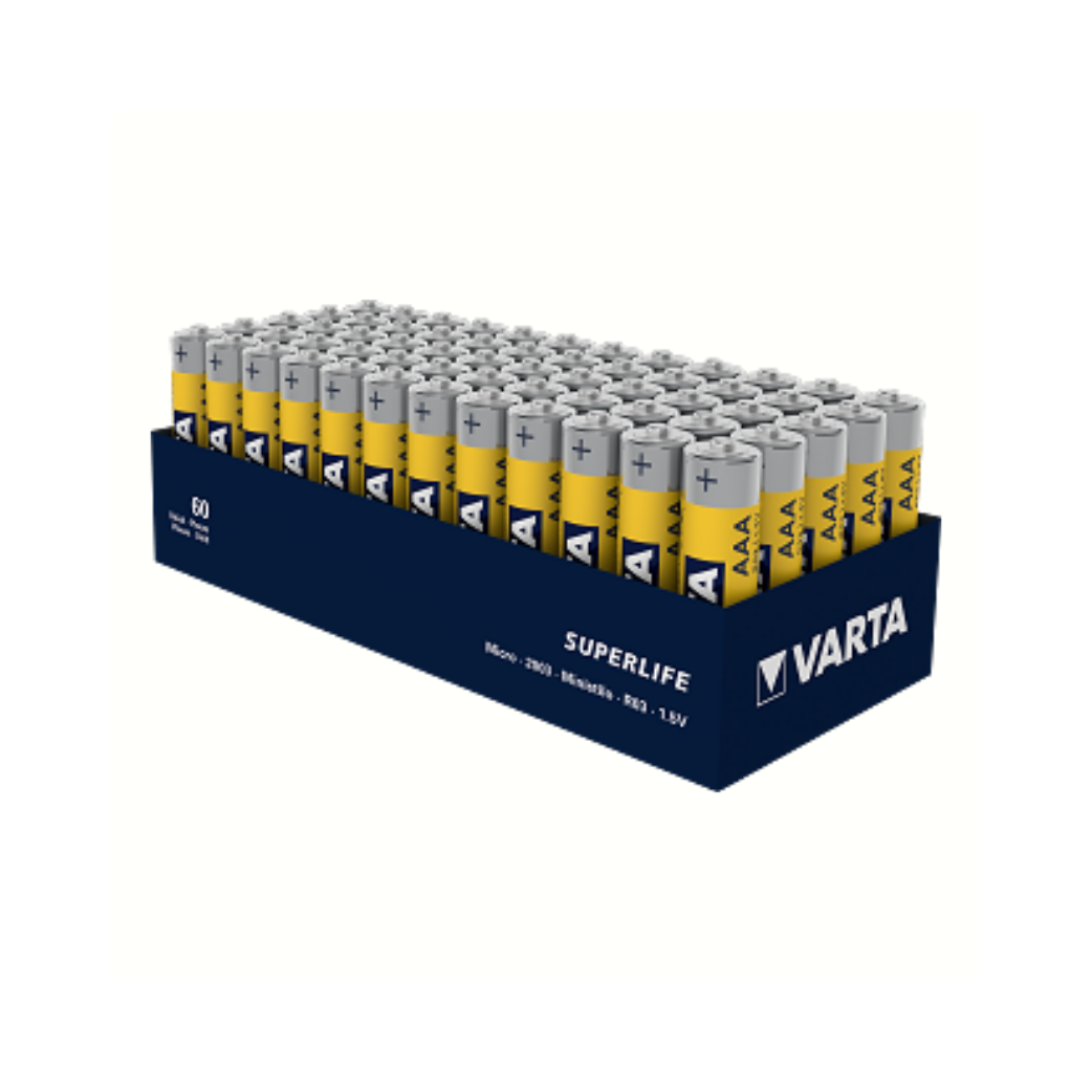 Varta AAA Superlife Zinc-Carbon batteries per 48