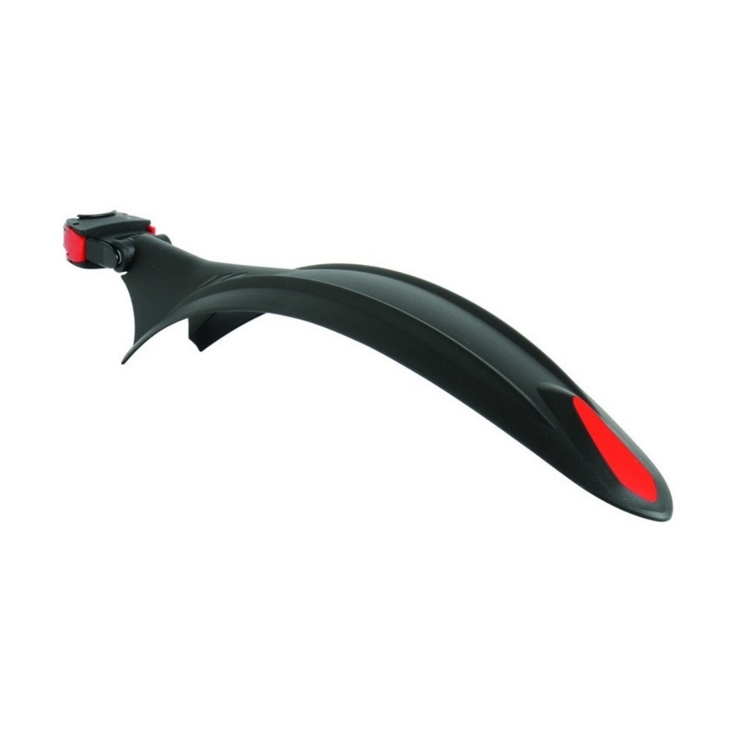 Rear mudguard, Cross Country Evo. black, 26 to 29 inches. Mounting on seat post