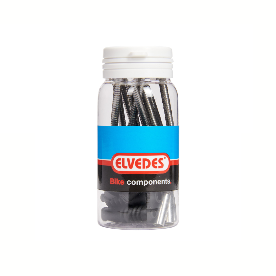Elvedes stainless steel V-brake pipe flexible 5.0mm. 10 in pot