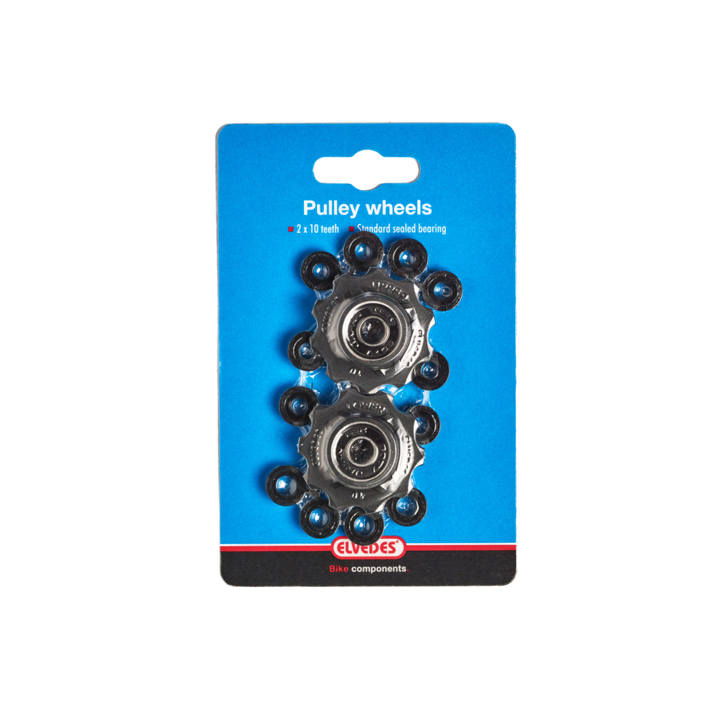 Elvedes derailleur 10T wheels with spacers for Shimano, SRAM, Campagnolo