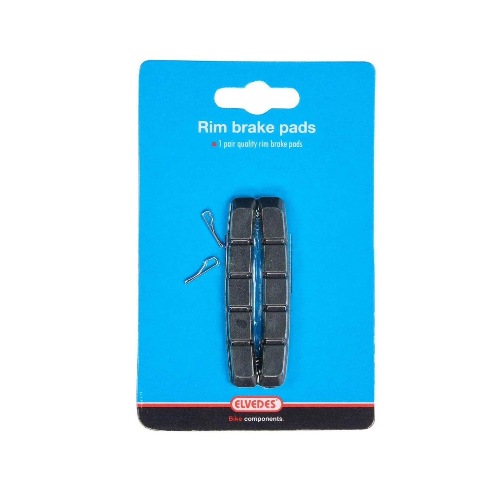 Elvedes V-brake brake pads replacement black 72mm, per pair