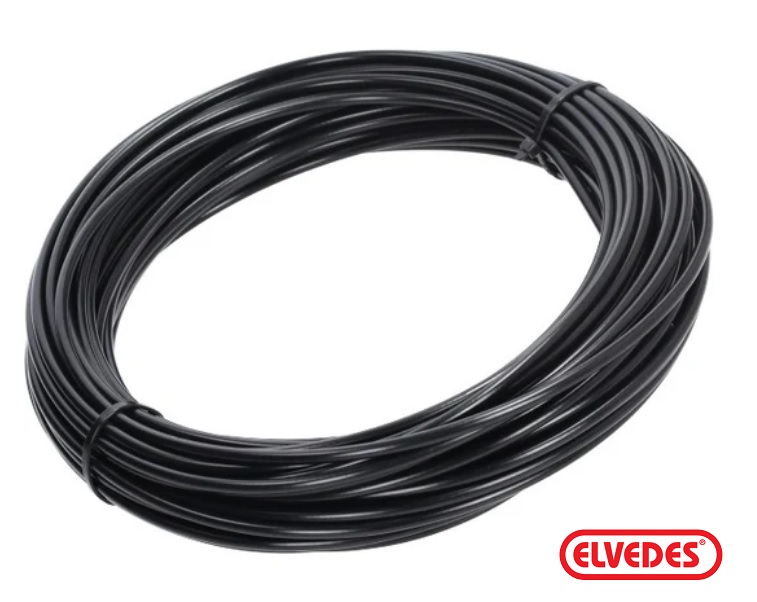 Elvedes outdoor cable black without liner 5.5 mm 25 meters on reel (brake).