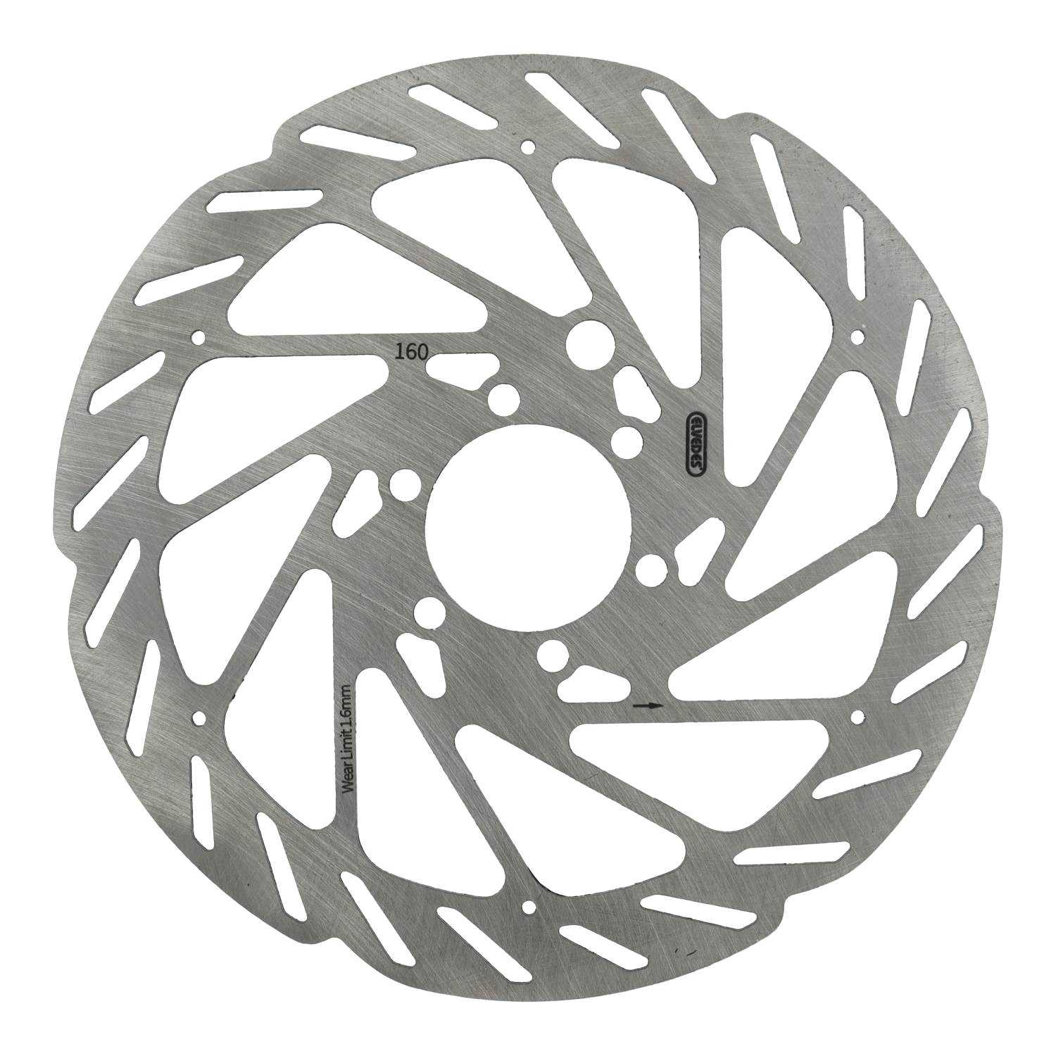 Elvedes Brake disc six-hole ø160 mm D=1.8 mm with sensor magnet