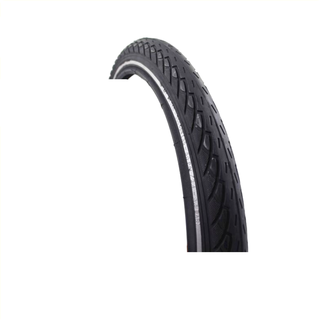 Deli tire. Black with reflection, 22x1.75 ETRTO 47-457