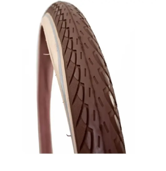 Deli SA-209 outer tire, Brown/cream with reflection, 28x1.75, ETRTO 47-622