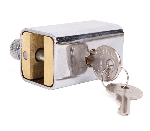 GAD Star lock, brass with 2 pins, 8mm