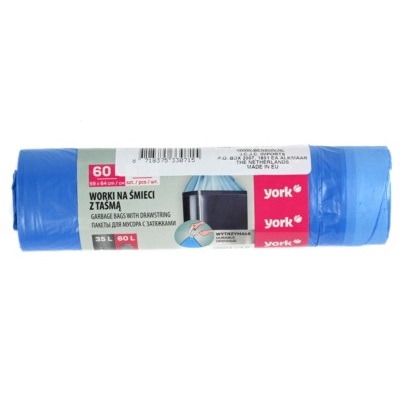 Garbage bags 60 liters with drawstring 10 on a roll