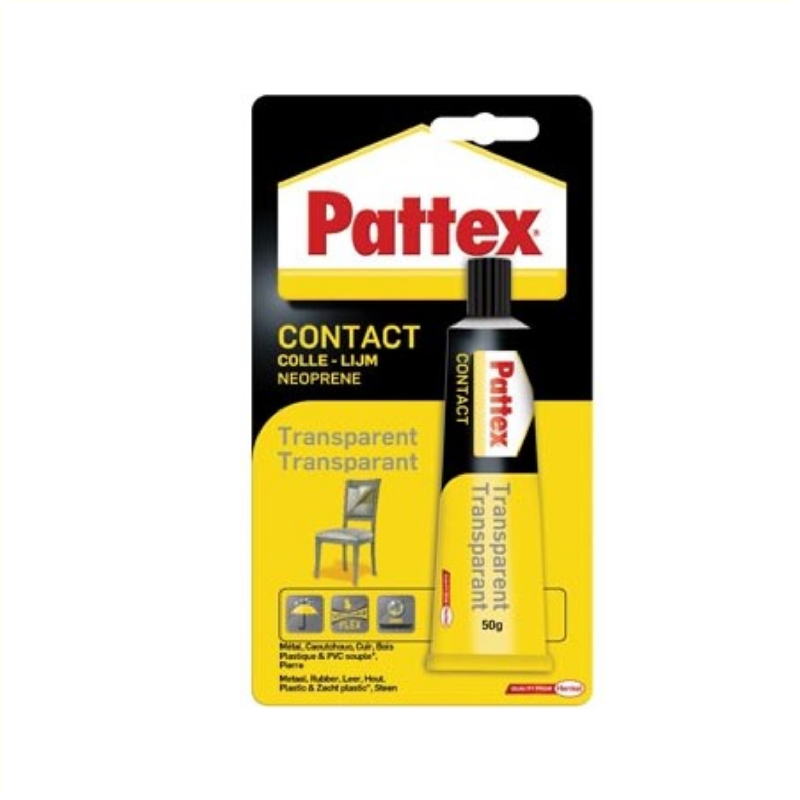 Pattex contact adhesive 50gr transparent