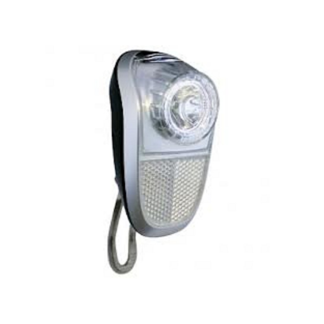 Union LED headlight Mobile silver/black Battery