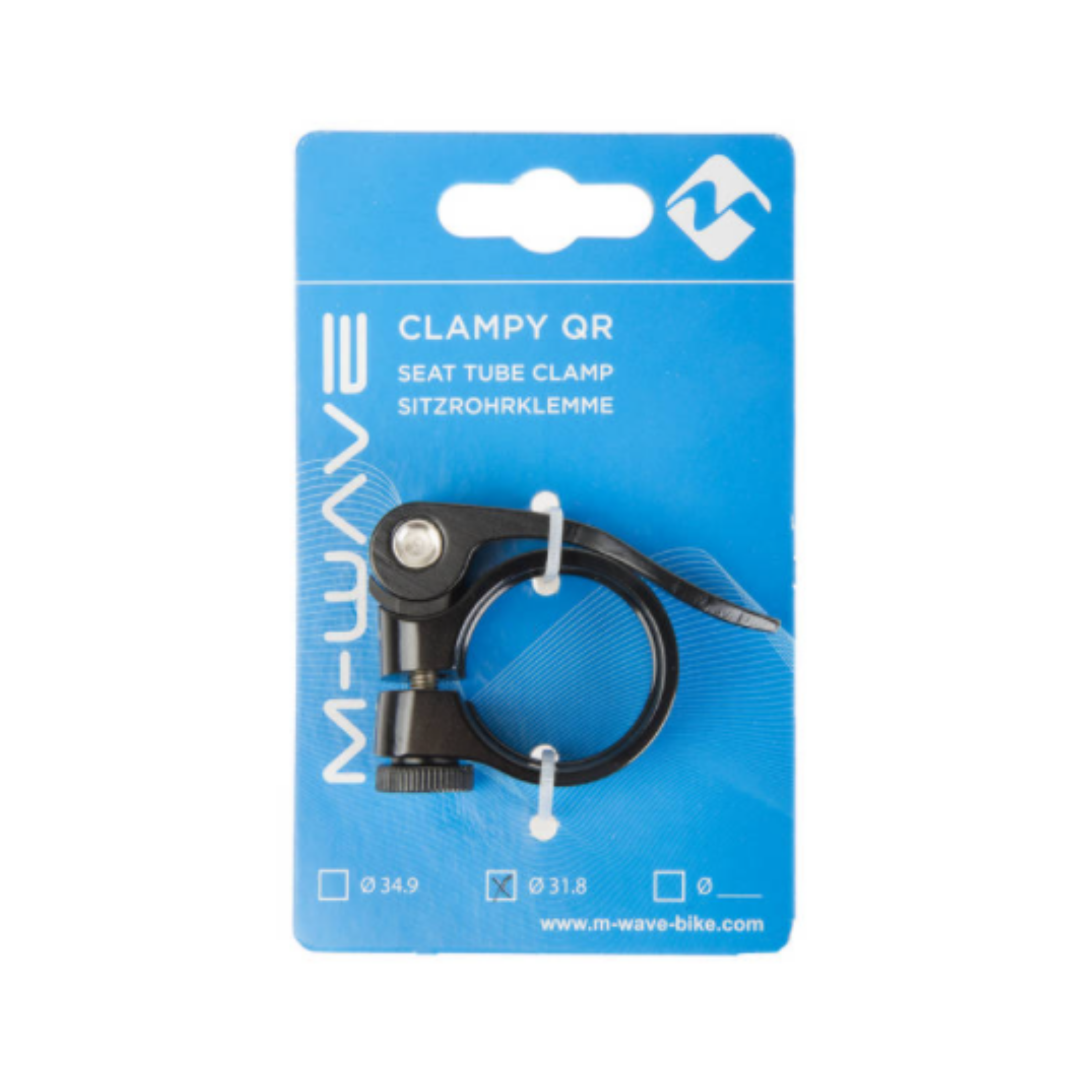 Seat post clamp with quick release 31.8mm M-Wave black