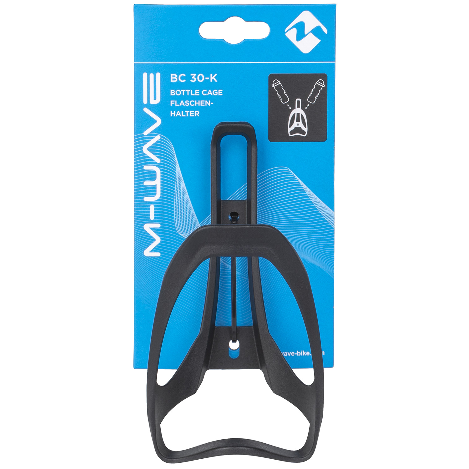 M-wave bottle cage BC 30-K. (hanging packaging)