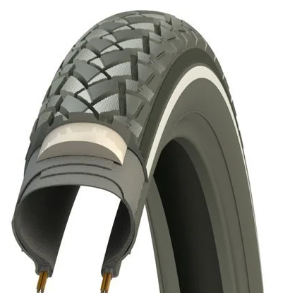 Beyond BY-101 (3mm anti-puncture layer) Black with reflection. 28x1.75, ETRTO 47-622