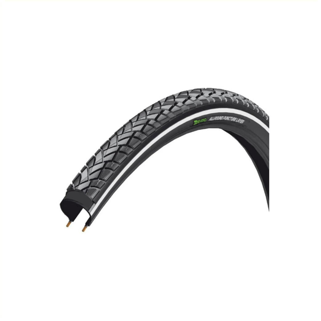Beyond BY-101 (anti-puncture layer 1mm) Black with reflection. 28x1.75, ETRTO 47-622