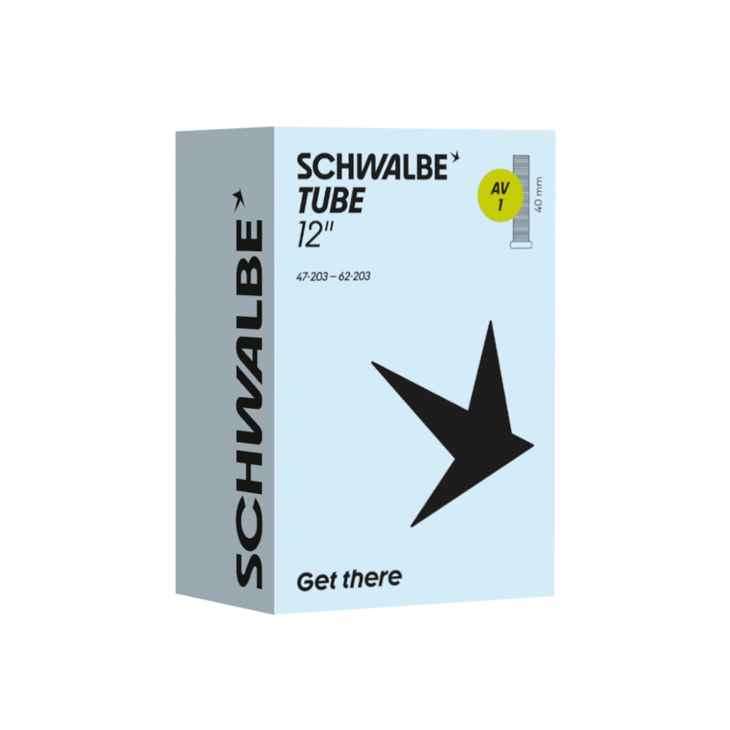 Schwalbe inner tube 12x1/2x1.75 ETRTO 47/62-203, Schräder/auto AV1