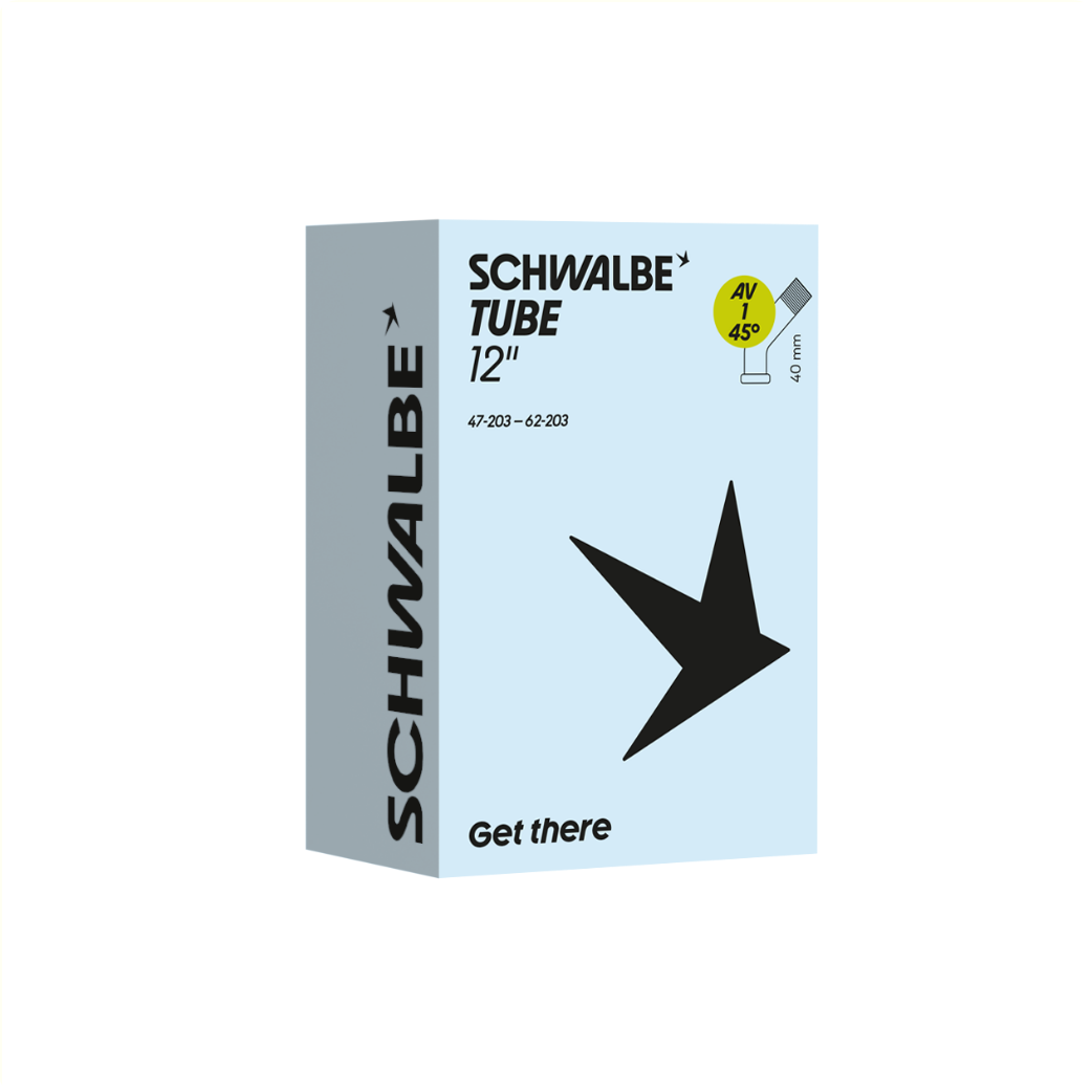 Schwalbe inner tube 12x1/2x1.75 ETRTO 47/62-203, Schräder/auto AV1