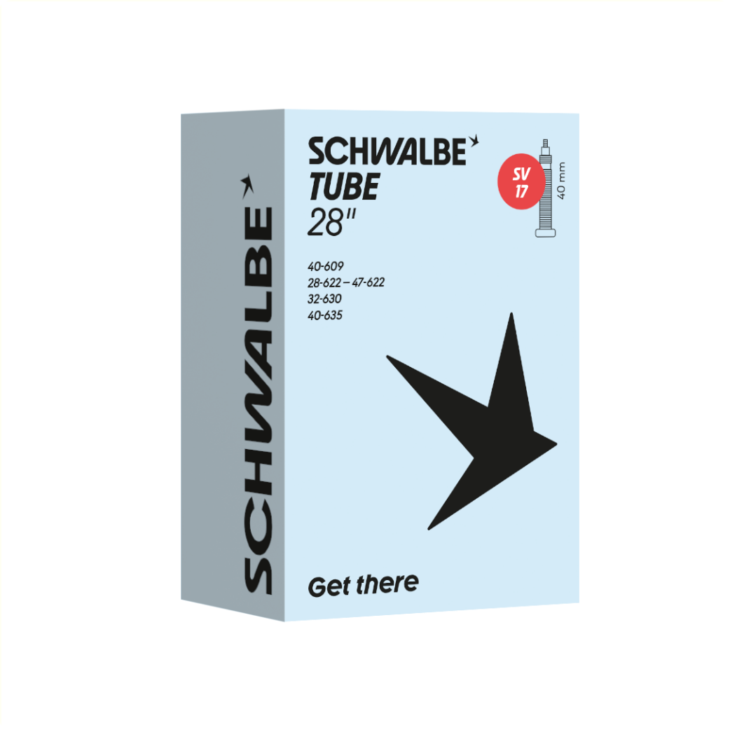 Schwalbe inner tube 28x1 5/8x1 3/8, ETRTO 47-622/635, Presta/French SV17 40mm