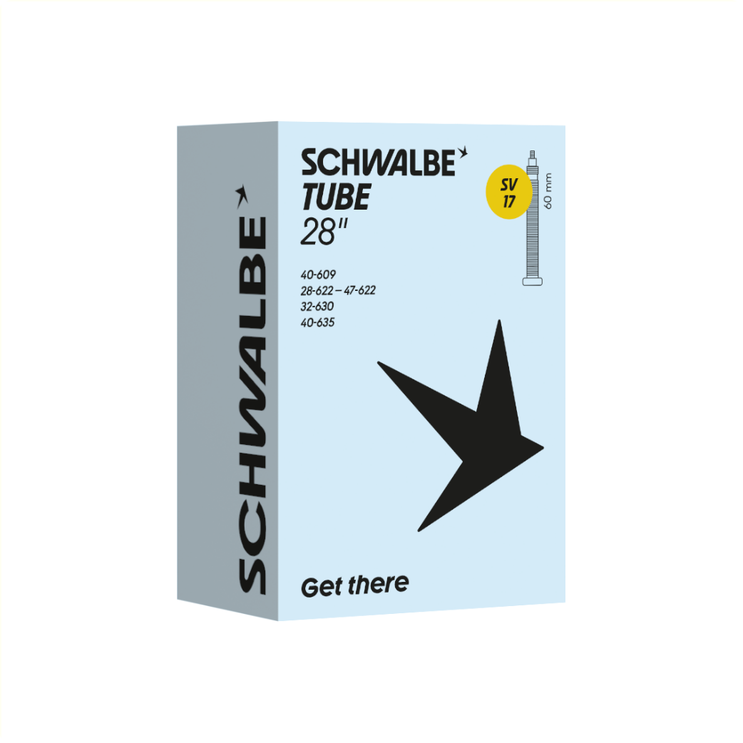 Schwalbe inner tube, 28x1 5/8x1 3/8,700x28-45C ETRTO 47-622/635, Presta/French 60mm SV17,