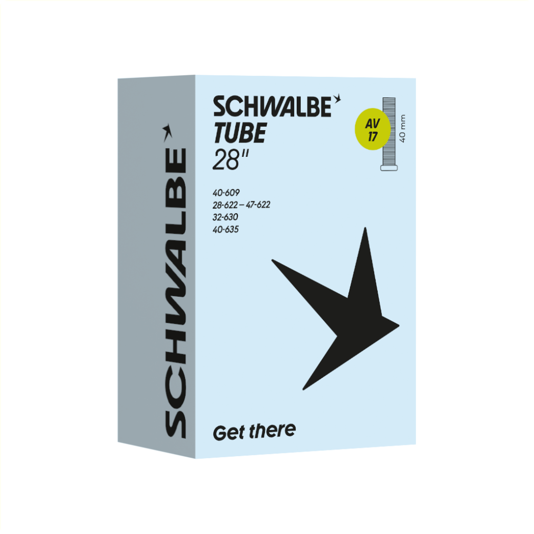 Schwalbe inner tube 28x1 5/8x1 3/8, (28/47-622-635) AV17 40mm Car valve