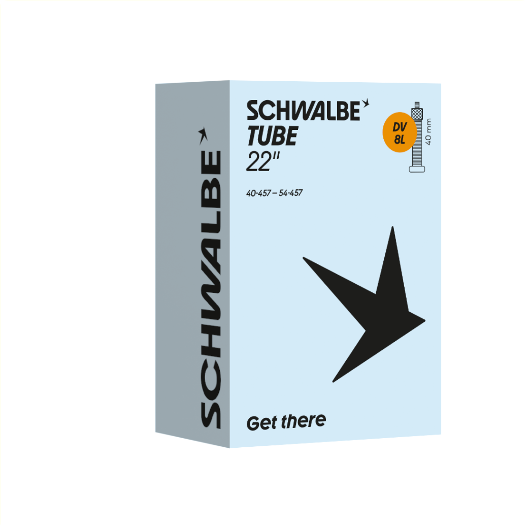 Schwalbe Inner Tube 22x1.75/2.10 ETRTO 40/52-457, Dunlop Blitz/Holland DV8L 40mm