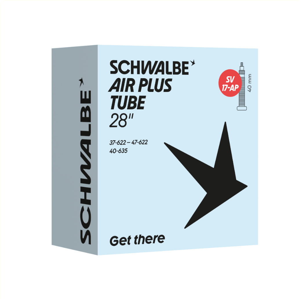 Schwalbe inner tube Air Plus 28x1.40-28x1 1/2 ETRTO 3747-622/635 Valve: Presta/French Valve 40mm SV17-AP