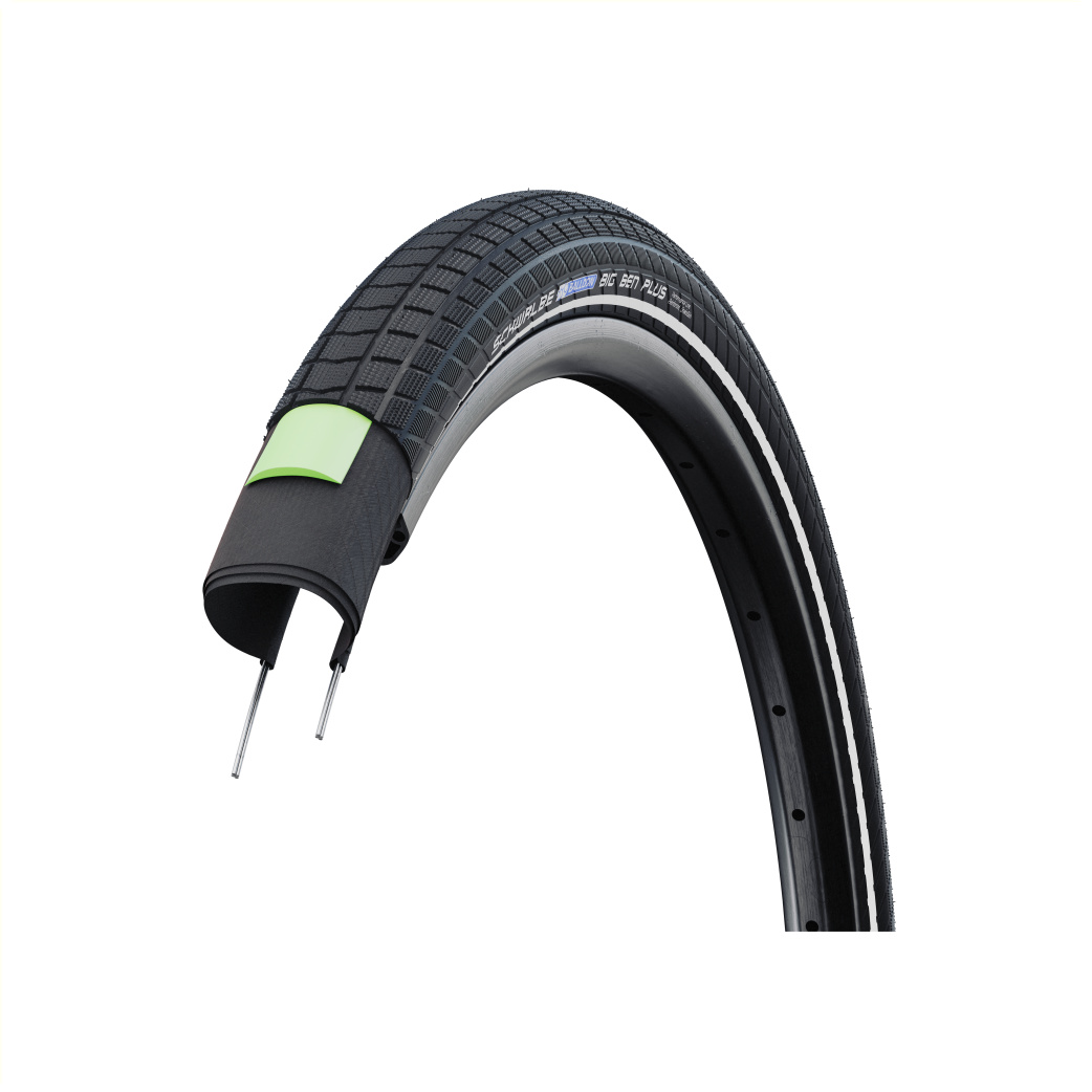Schwalbe Big Ben Plus (GreenGuard, Snakeskin), black with reflection, 26x2.15 ETRTO 55-559