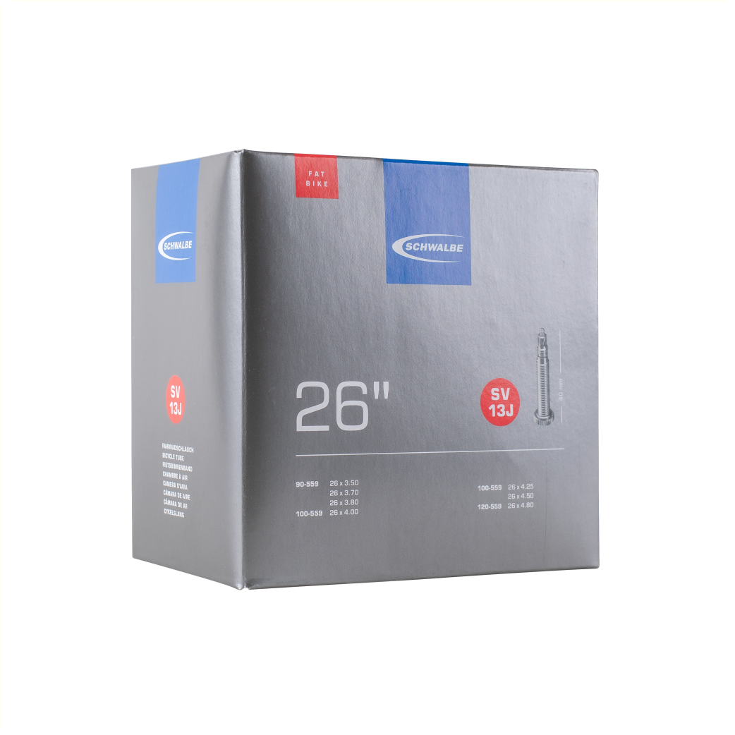 Schwalbe inner tube SV13J, Fatbike 26 x 3.50-4.80. ETRTO 90/120-559, Sclaverand/french 40mm