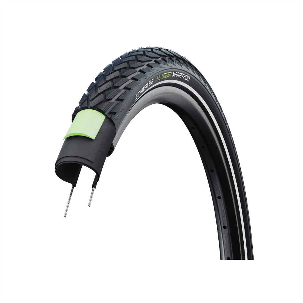 Schwalbe Marathon (anti-fuite 3 mm), black with réfléchissant, 26x2.00, ETRTO 50-559, homologué 50 km