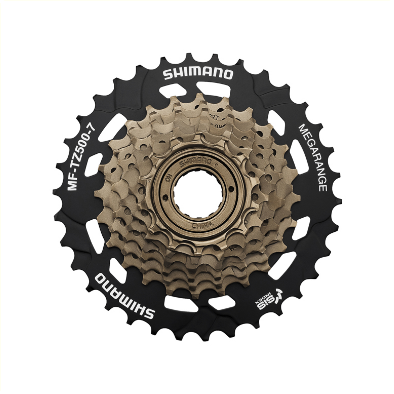 Shimano TZ500 Freewheel 14-34T 7-Speed - Black/Gold