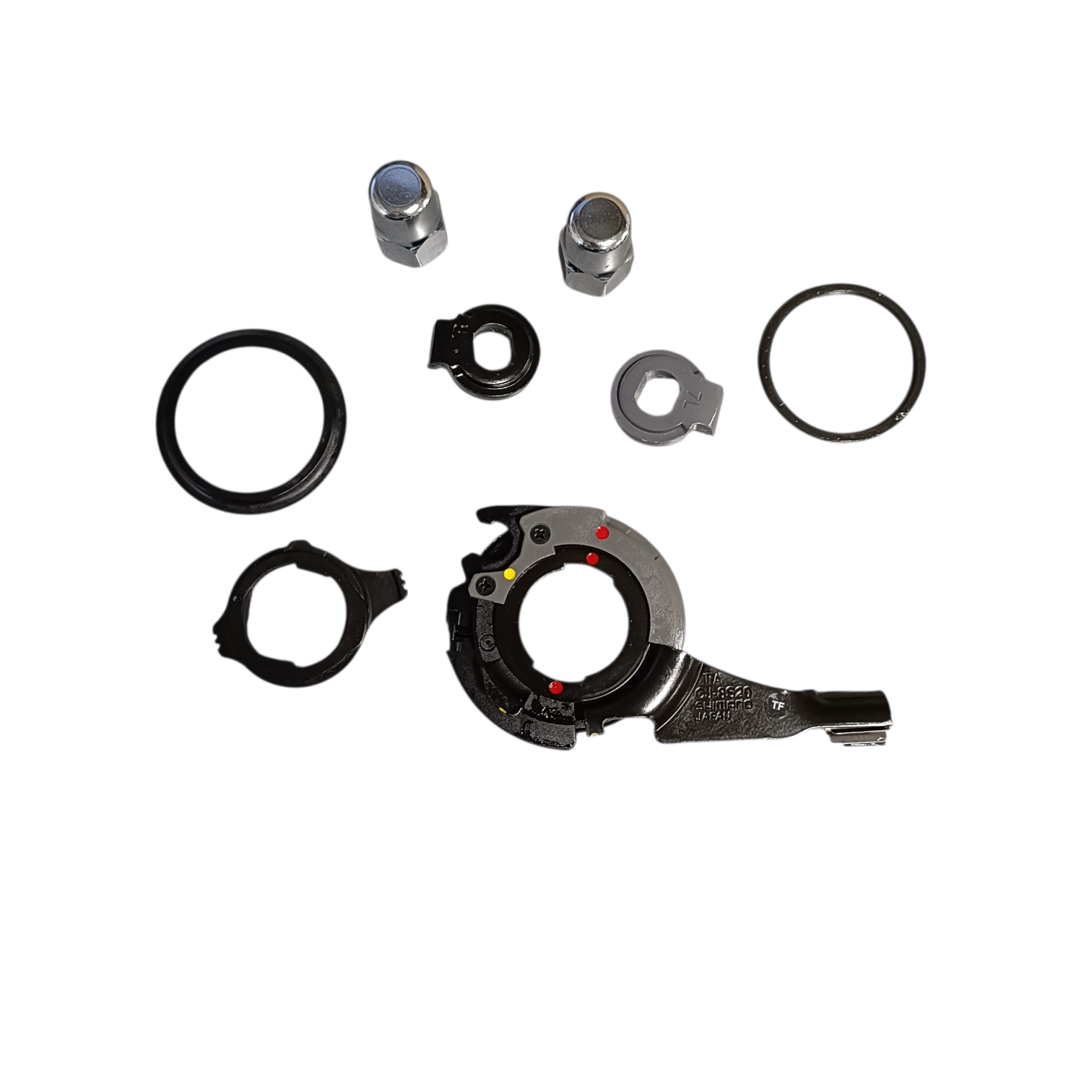 Shimano Cassette joint Nexus 8 cj-8s20 c1. incl. non-turn washers and axle nuts