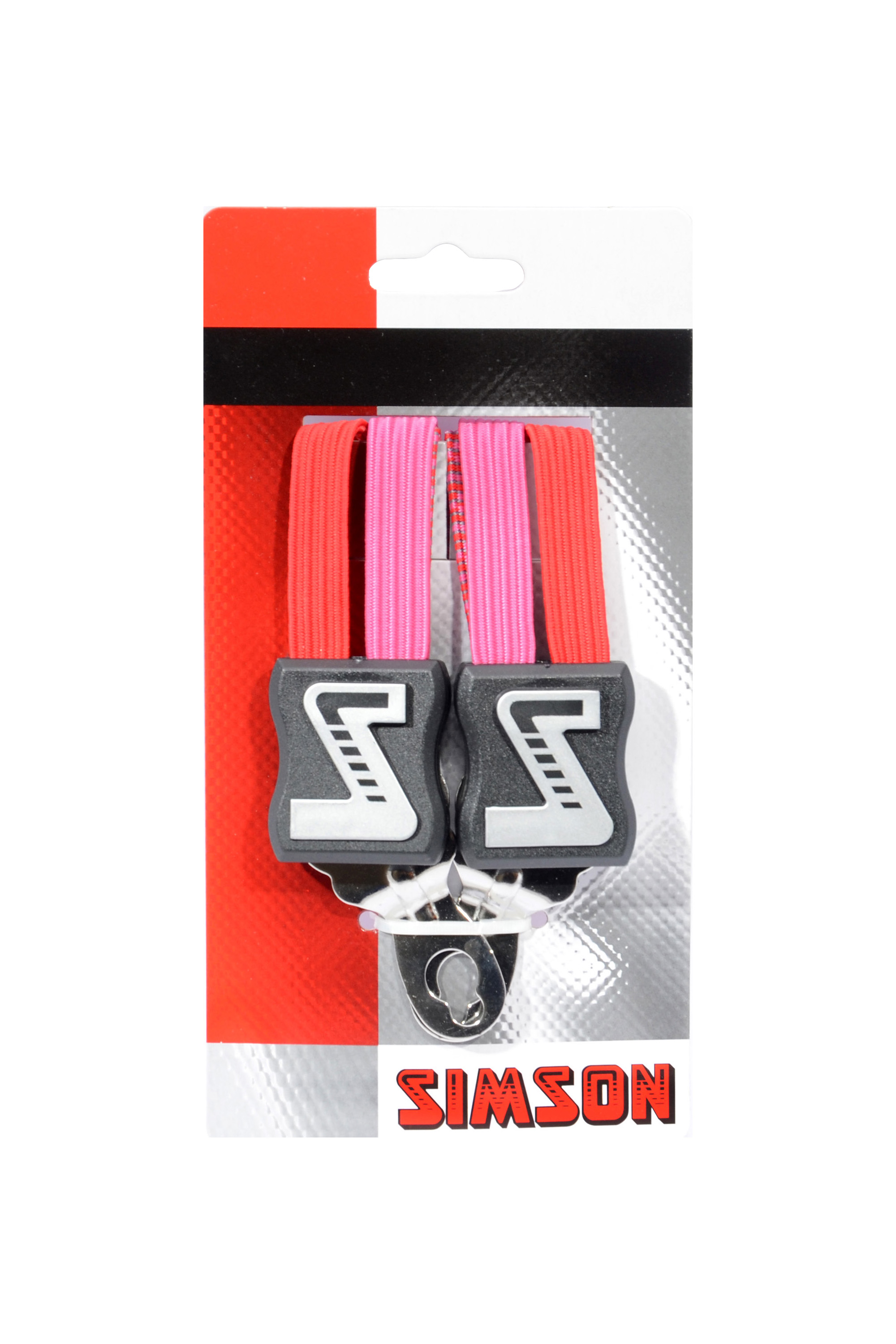 Simson Snelbinder Short, 3 binder, pink-red