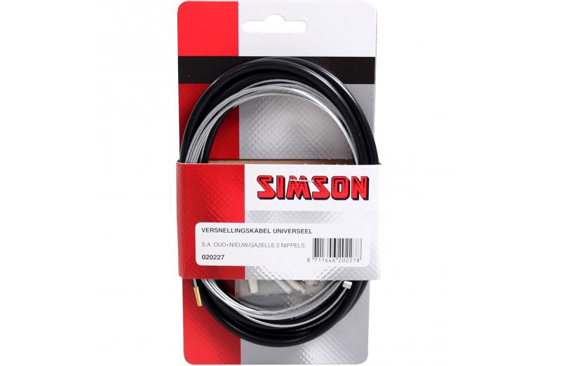 Simson Gear cable set complete S.A. / Gazelle black